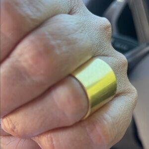 Madewell Wide Gold Tone Dome Ring